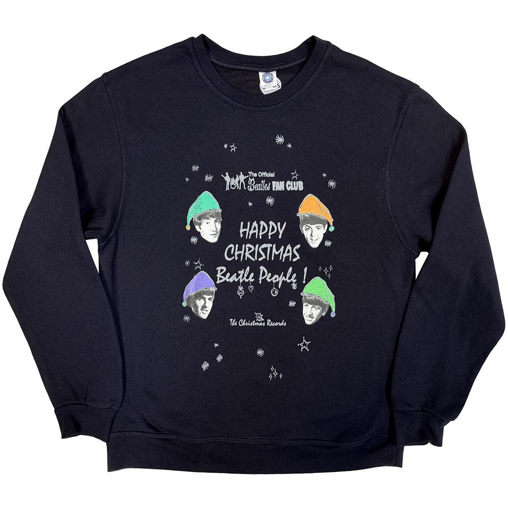 The Beatles - Happy Christmas Sweatshirt - Dunkelblau